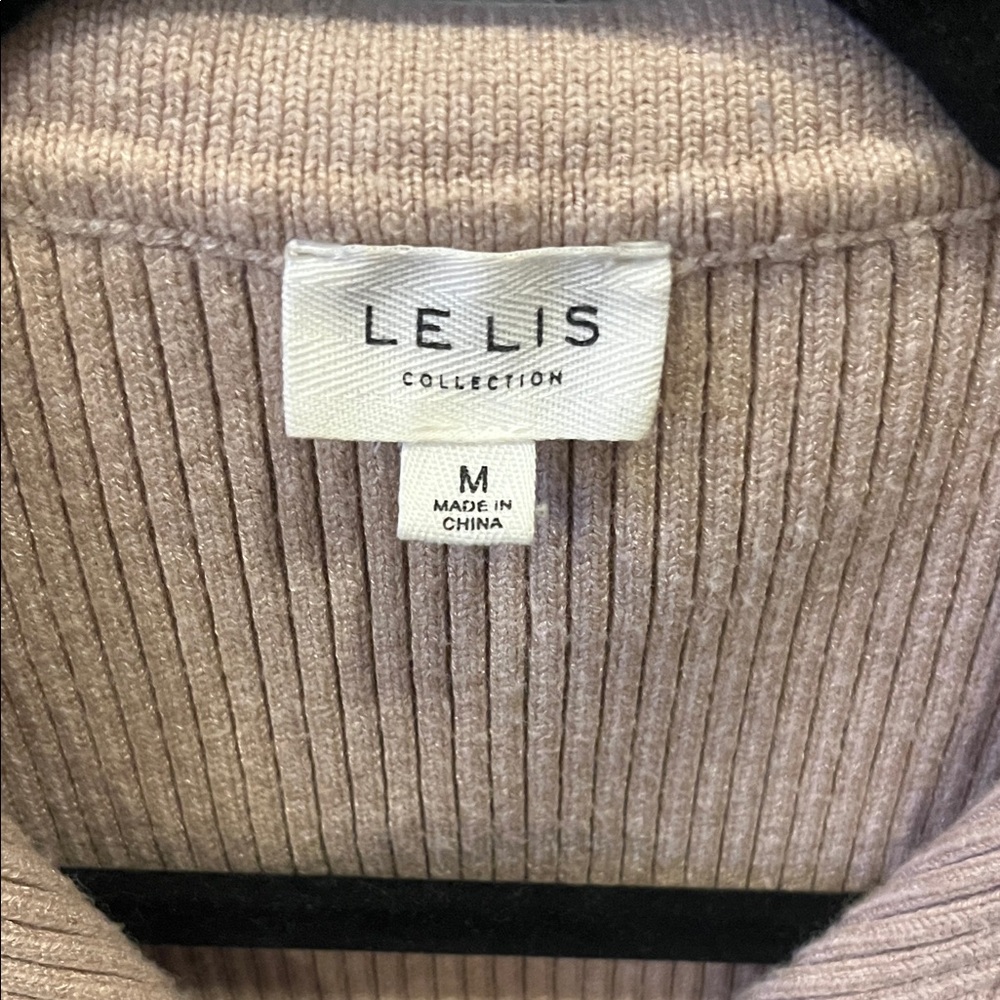 Le Lis Beige Ribbed Knit Top - Picture 2 of 4